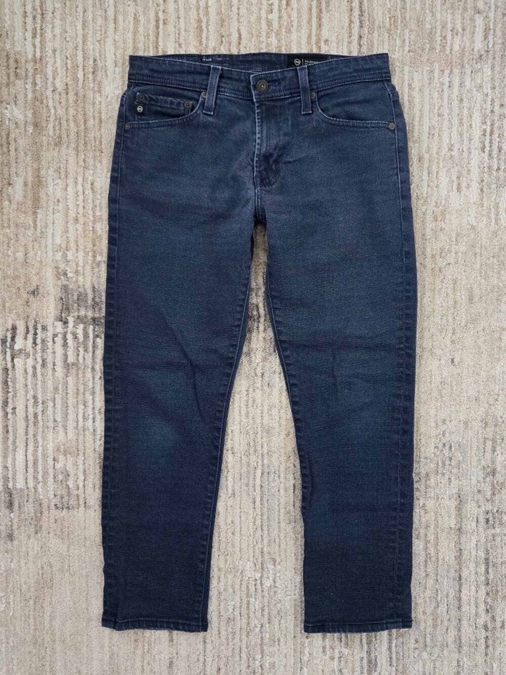 Adriano Goldschmied Tellis Faded Pique Knit Modern Slim Jeans Men's Blue 29W 34L